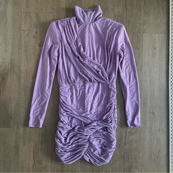 Jonathan Simkhai Abrah Embellished Party Cocktail Dress - Purple - Size XS - Picture 5 of 15